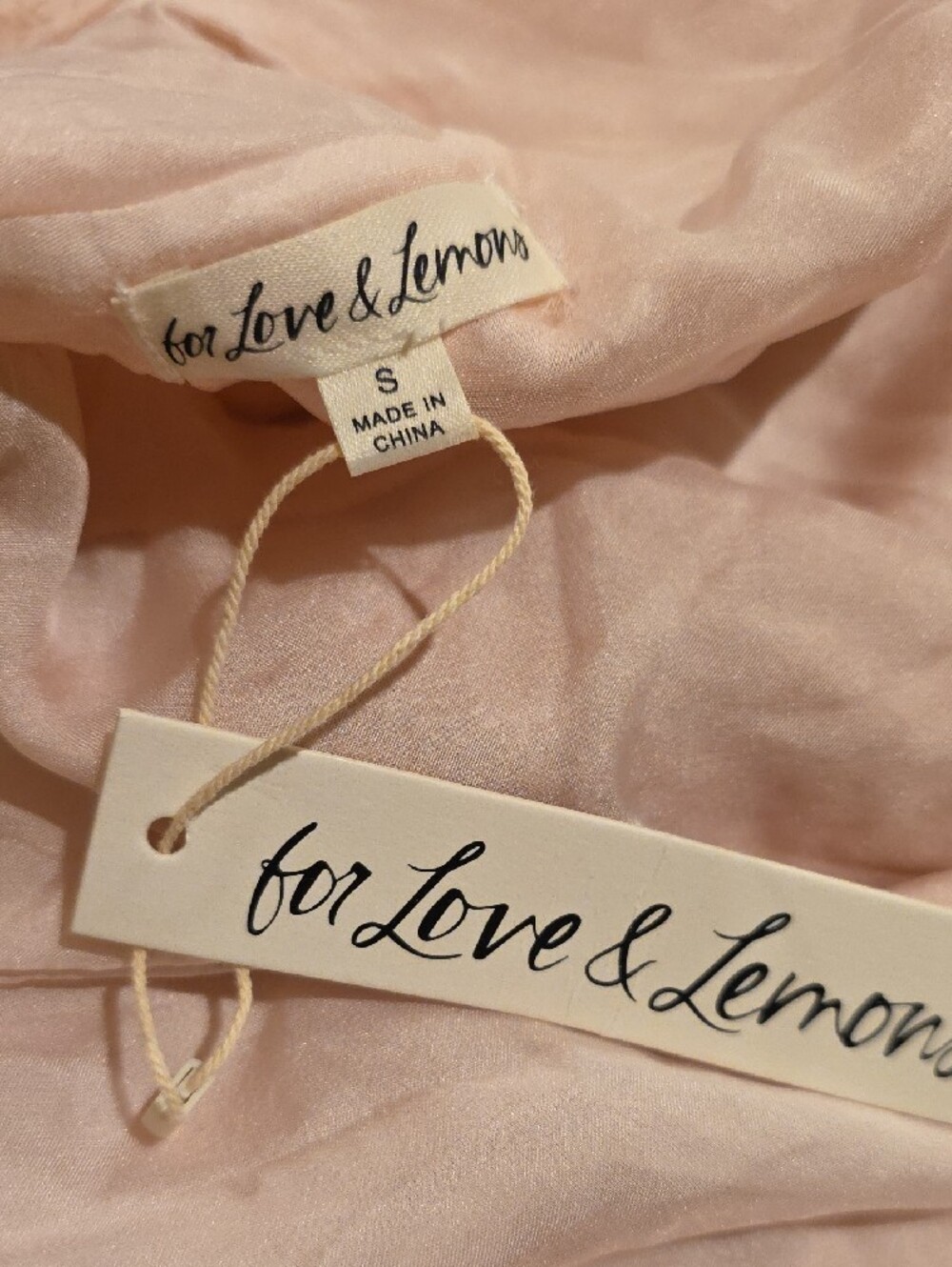 NEW $729 FOR LOVE AND LEMONS FLORENCE GOWN DRESS IN PINK SIZE S - Picture 10 of 10